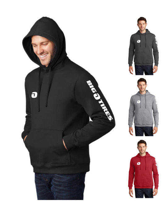 Ring Spun Basic Hoodie w/ Sleeve Print